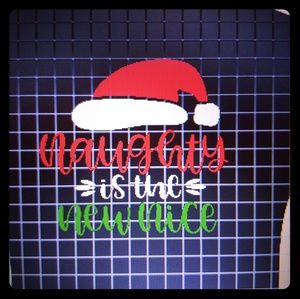 Heat Transfer Vinyl Design: Naughty the New Nice